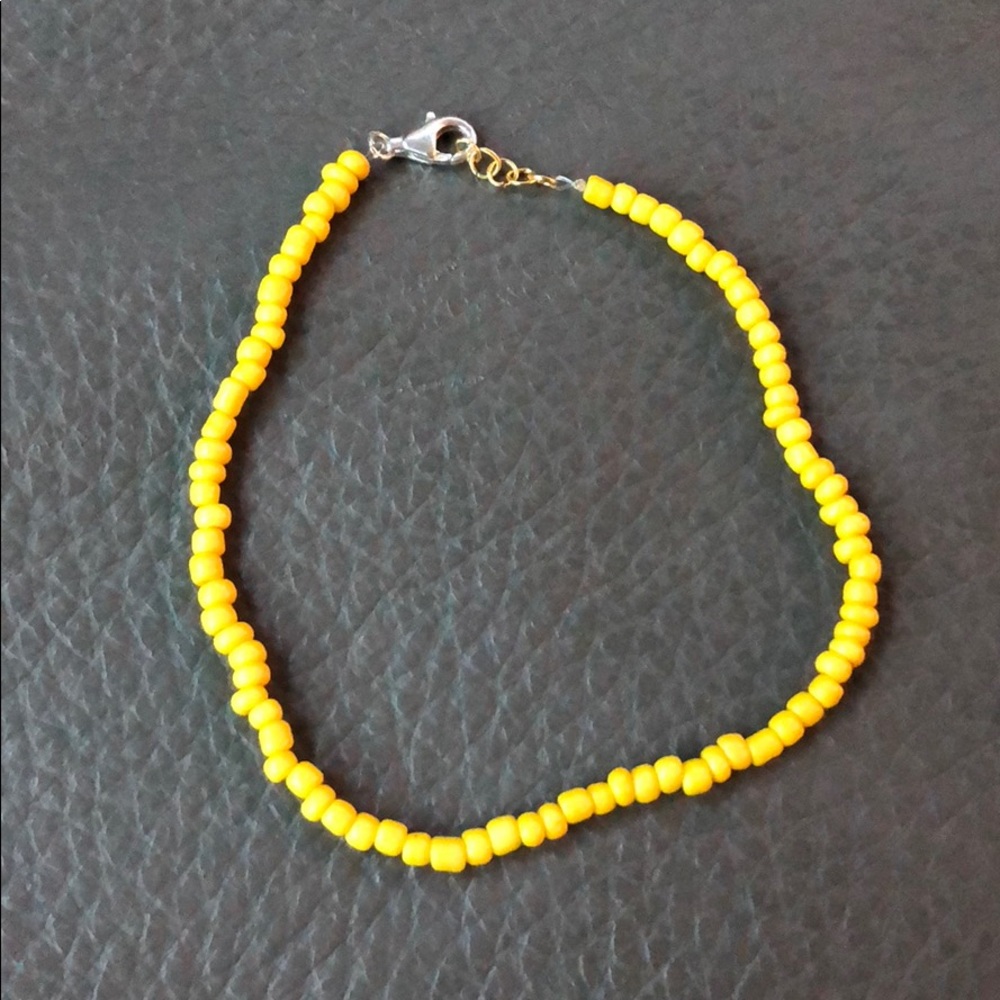 yellow seed bead chocker